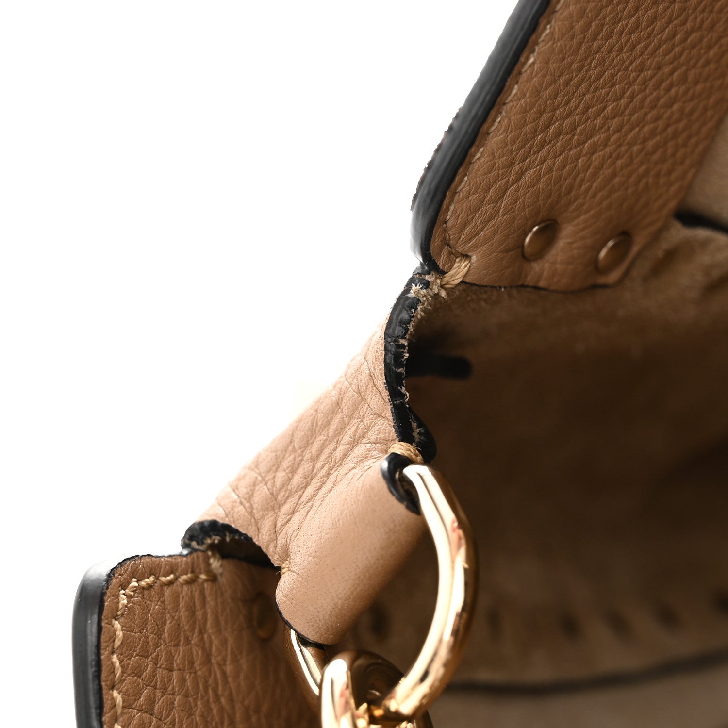 Valentino Garavani Pebbled Calfskin Small Rockstud Flip-Lock Messenger Bag Beige 6 of 10