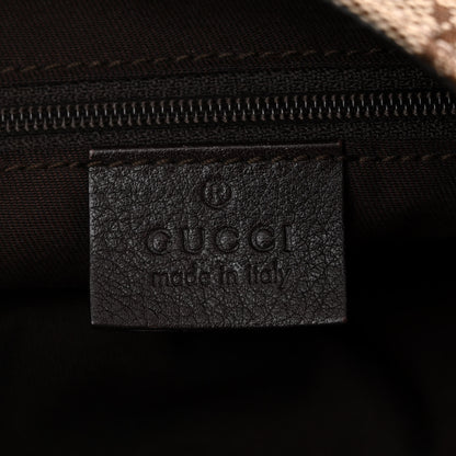 Gucci Monogram Large New Ladies Web Hobo Dark Brown 6 of 10