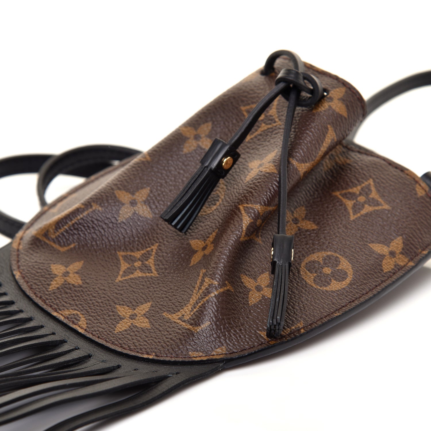 Louis Vuitton Monogram Fringed Mini Noe 8 of 9
