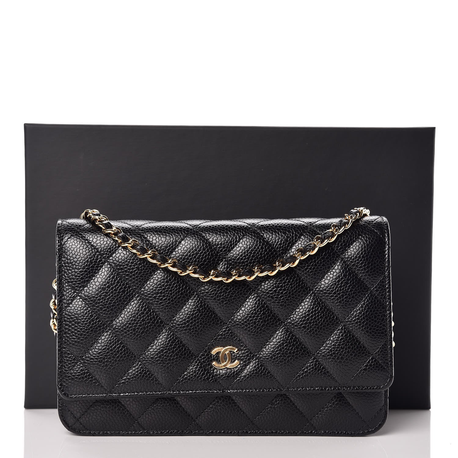 Chanel Caviar Quilted Wallet On Chain WOC Black 11 of 11