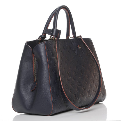 Louis Vuitton Empreinte Montaigne GM Marine Rouge 4 of 9