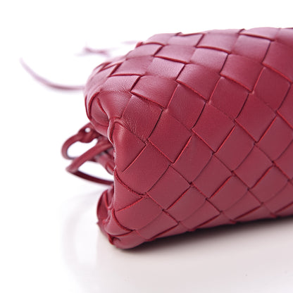 Bottega Veneta Nappa Intrecciato The Mini Pouch Amaranto 9 of 11