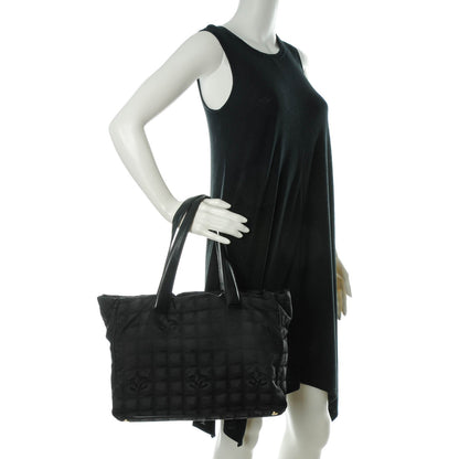 Chanel Nylon Medium Travel Tote Black 2 of 8