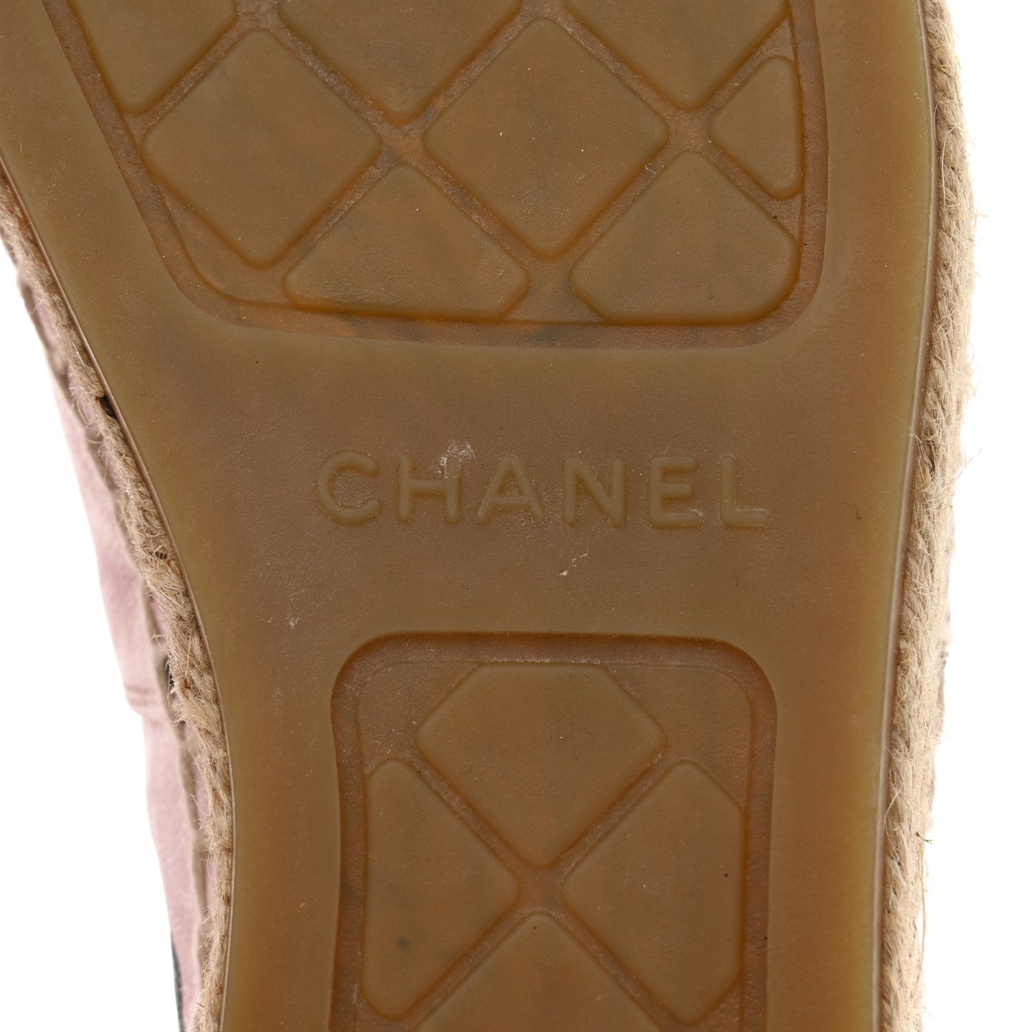 Lambskin Printed CC Espadrilles 40 Light Pink Black