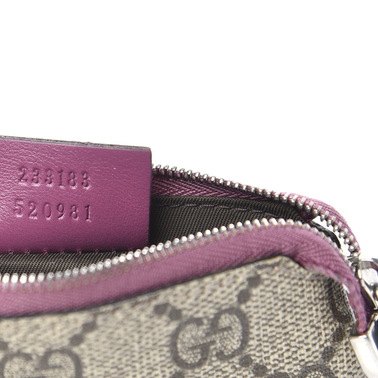 GG Supreme Monogram Key Case Beige Peonia Flower