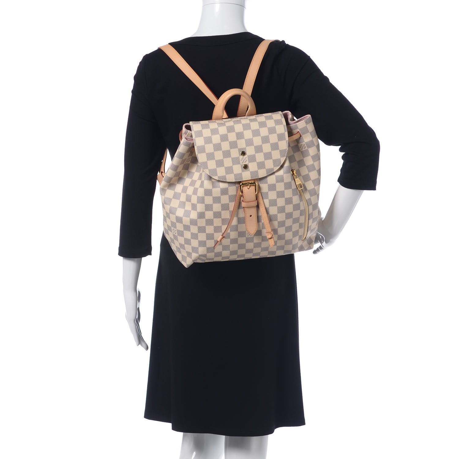 Louis Vuitton Damier Azur Sperone Backpack 2 of 13