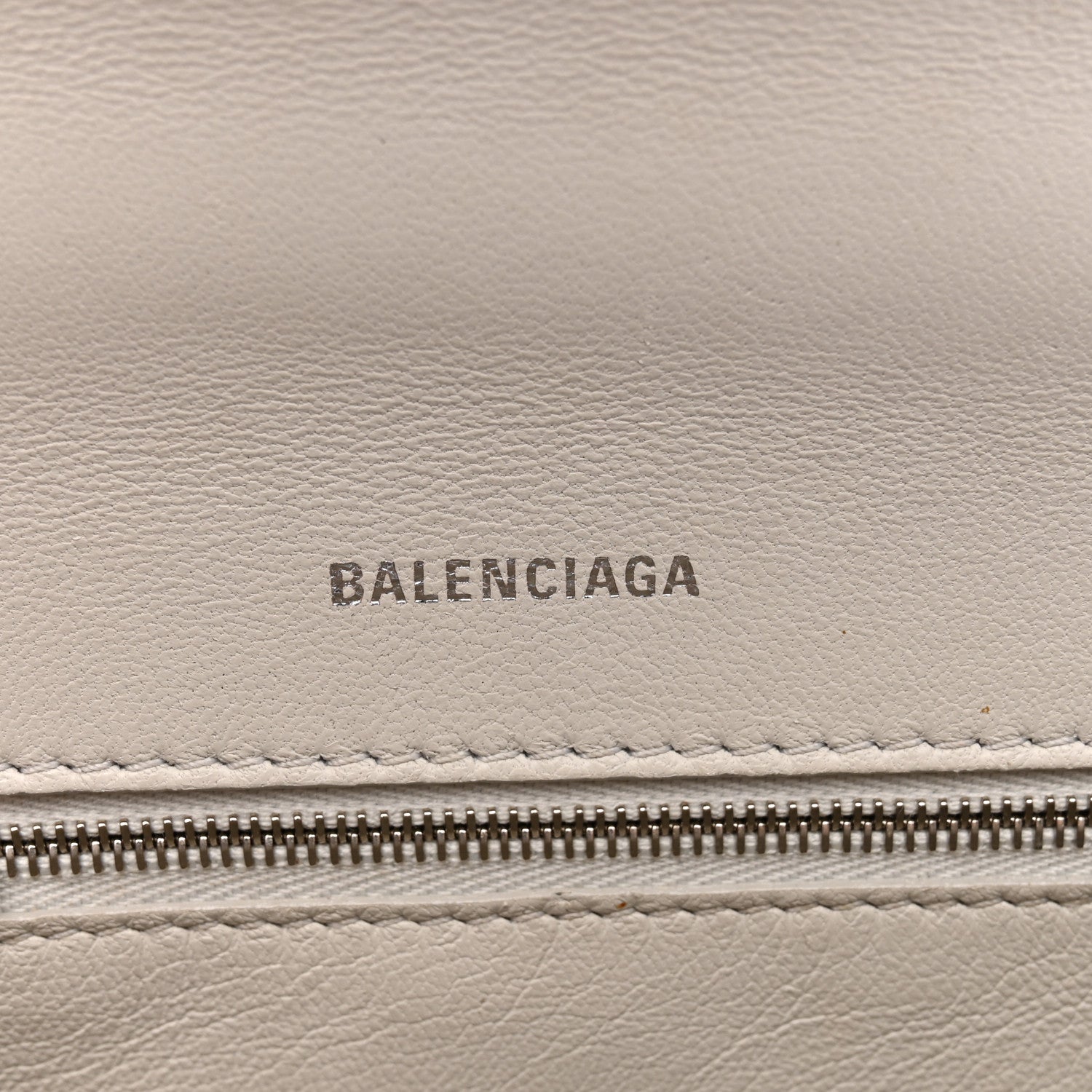 Balenciaga Shiny Box Calfskin Small Hourglass Top Handle Bag Chalky White 6 of 18