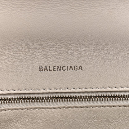 Balenciaga Shiny Box Calfskin Small Hourglass Top Handle Bag Chalky White 6 of 18