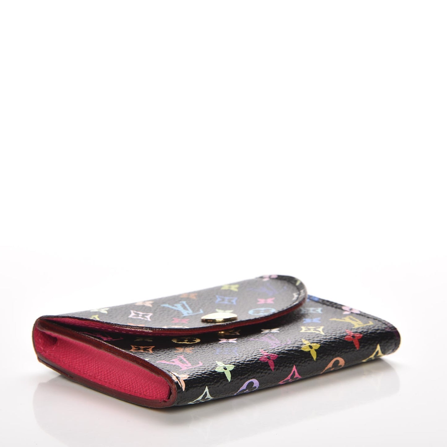 Monogram Multicolor Business Card Holder Black Grenade
