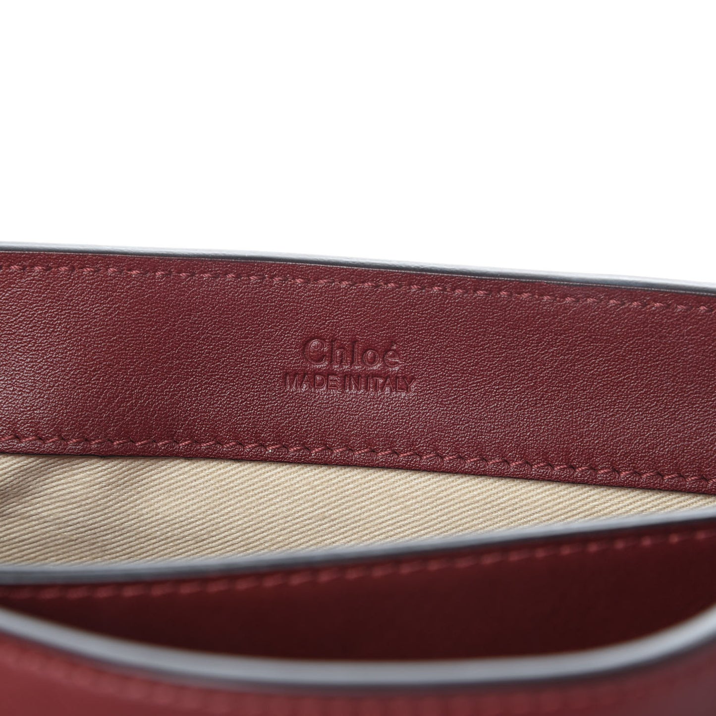 Calfskin Small Faye Day Shoulder Bag Sienna Red