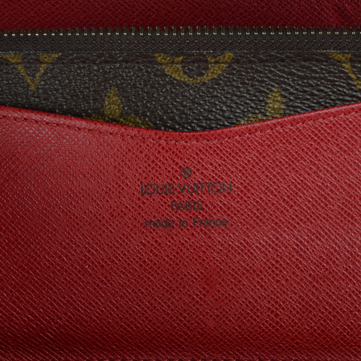 Monogram Josephine Wallet Red