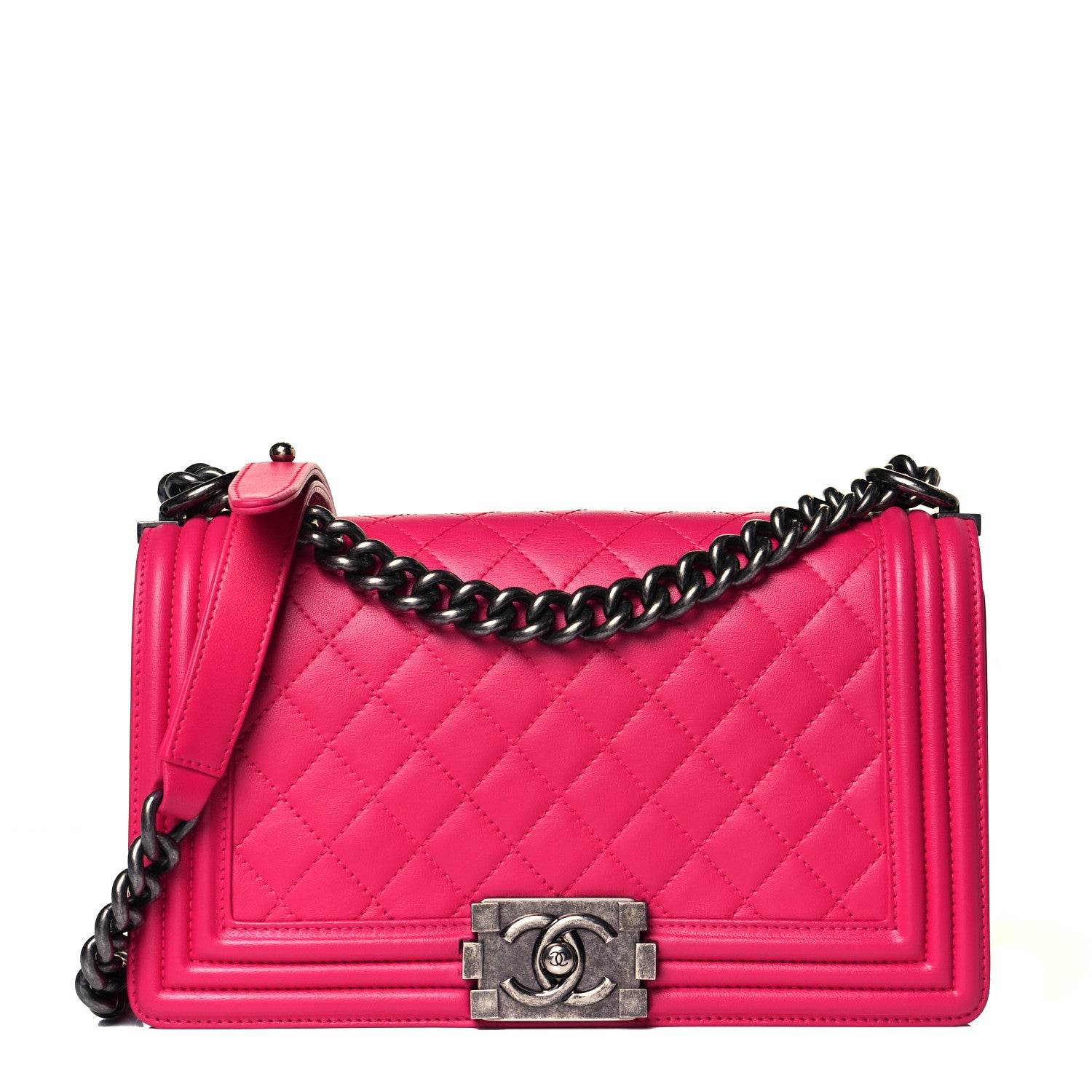 Chanel Lambskin Quilted Medium Boy Flap Pink 1 of 11