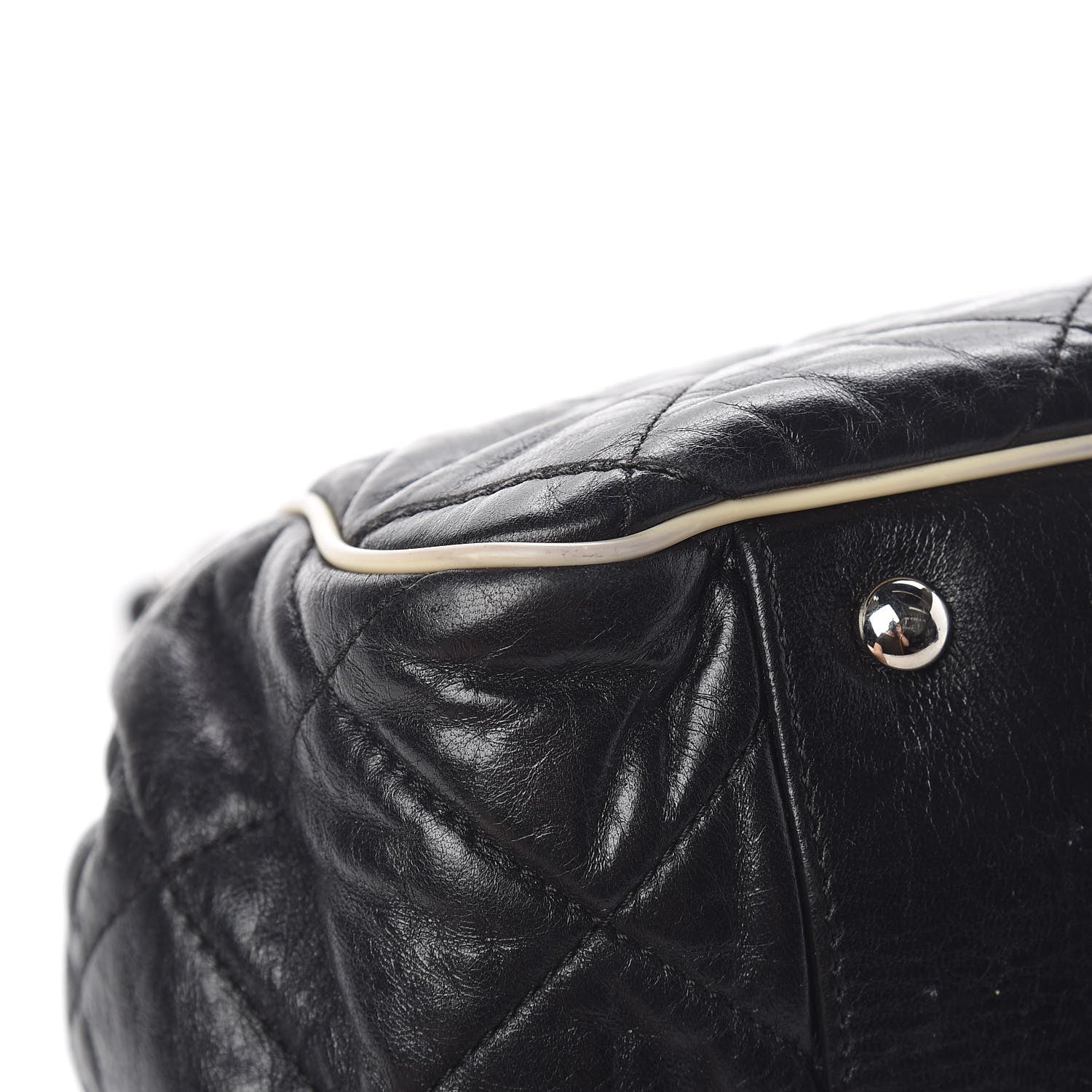Chanel Lambskin Quilted East West Accordion Flap Black 18 of 19