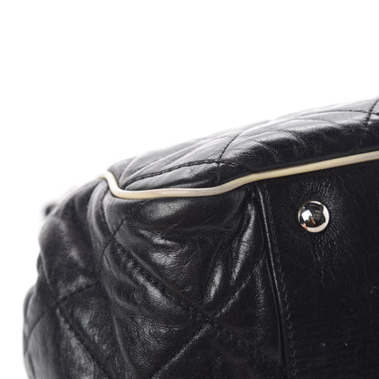 Chanel Lambskin Quilted East West Accordion Flap Black 18 of 19