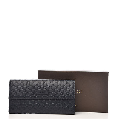 Gucci Microguccissima Continental Flap Wallet Navy 8 of 8