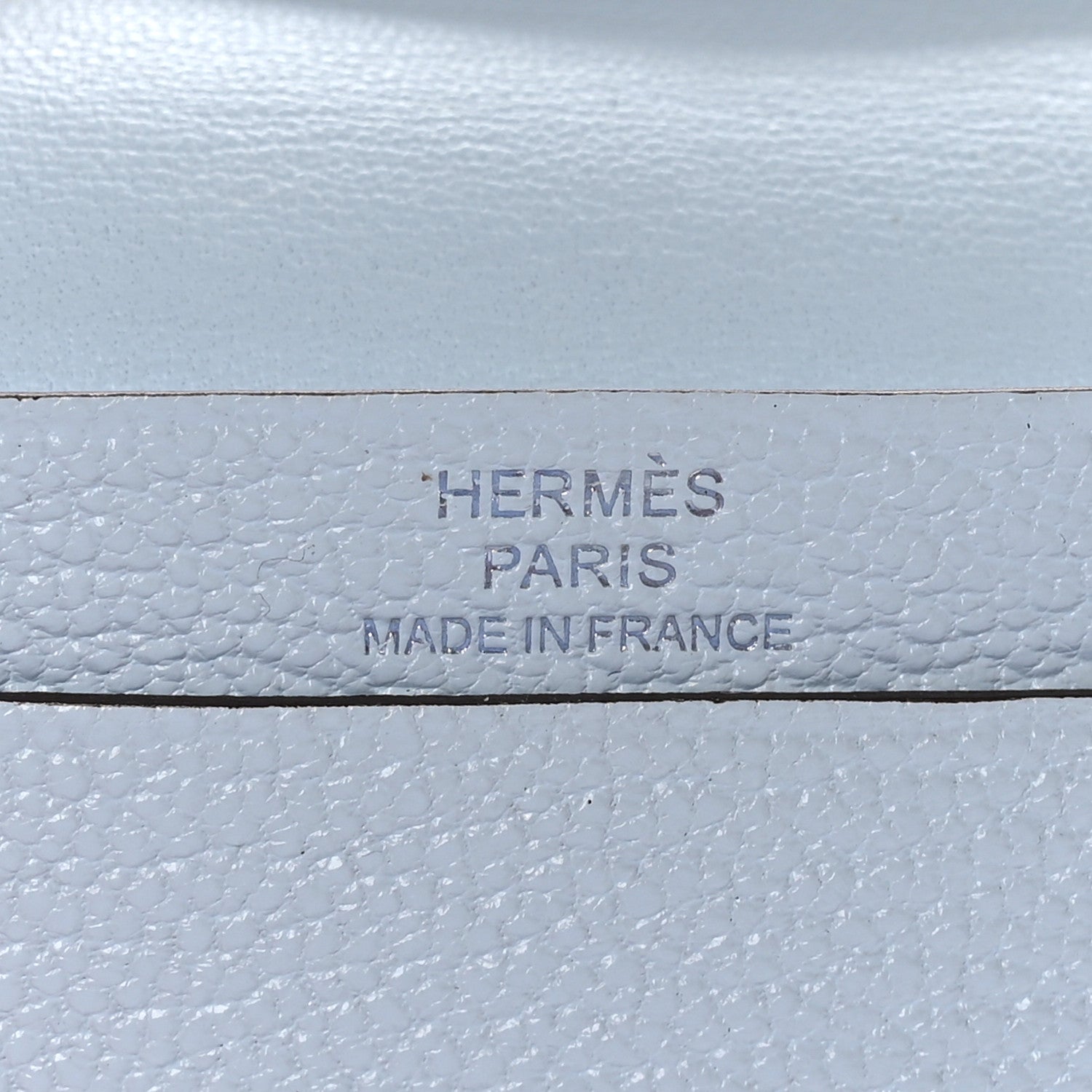 Hermes Chevre Mysore Bearn Card Holder Wallet Bleu Brume 6 of 10
