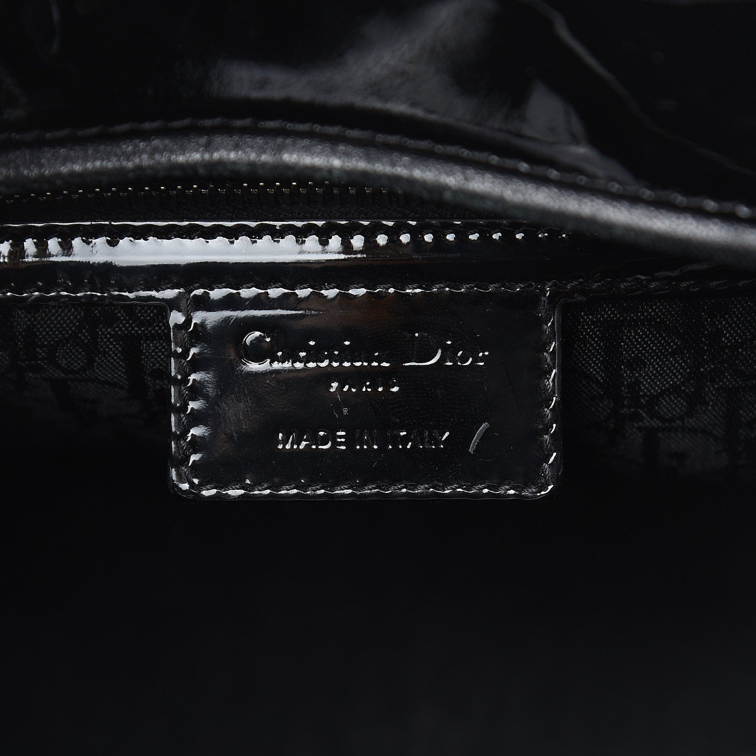 Christian Dior Patent Cannage Large Lady Dior Black 6 of 15