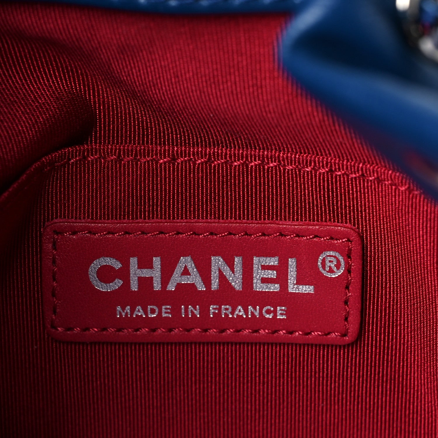 Chanel Calfskin Quilted Small Gabrielle Bucket Dark Blue 5 of 8