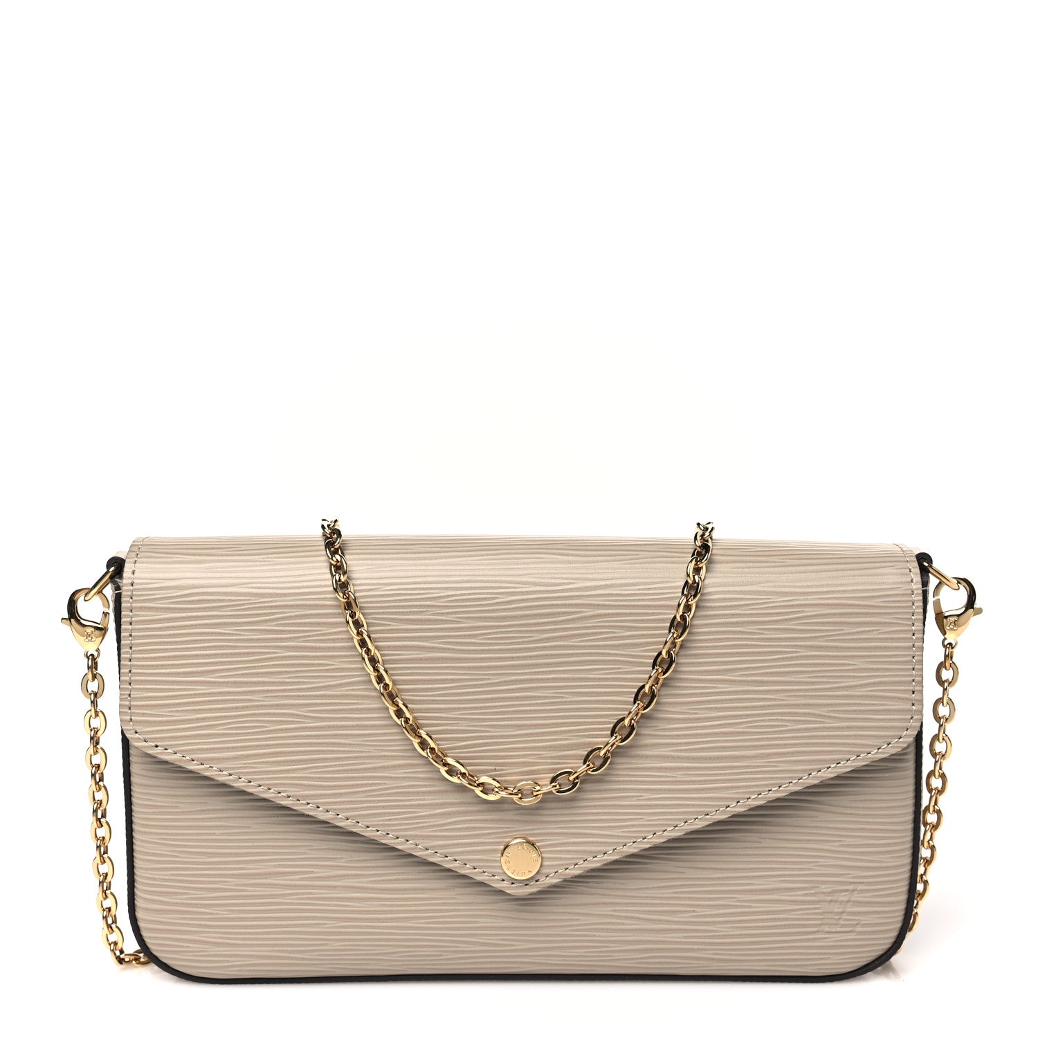 Louis Vuitton Epi Felicie Pochette Chain Wallet Galet 1 of 11