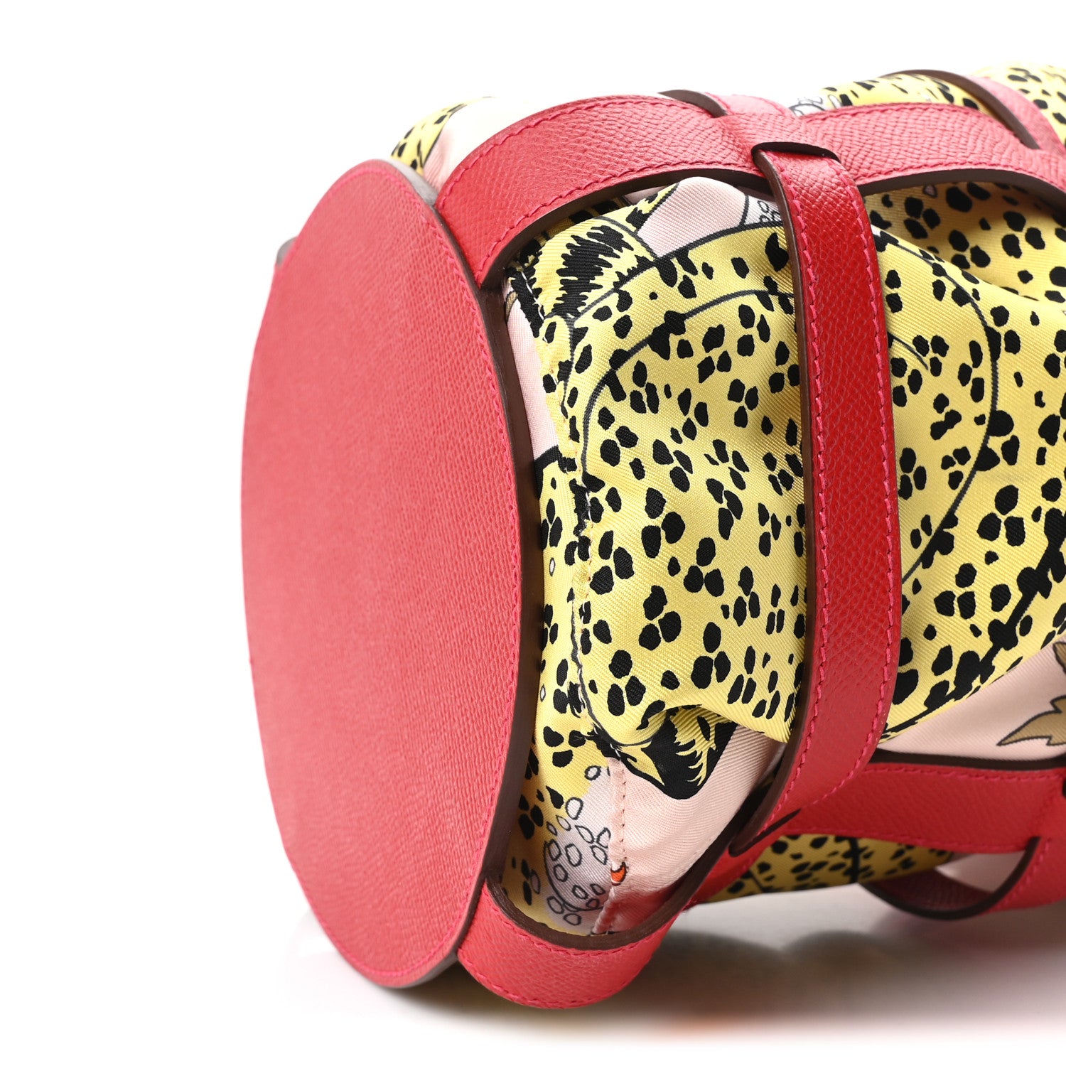 Hermes Epsom Silk Les Leopards Musardine Bag Rouge Casaque 10 of 11