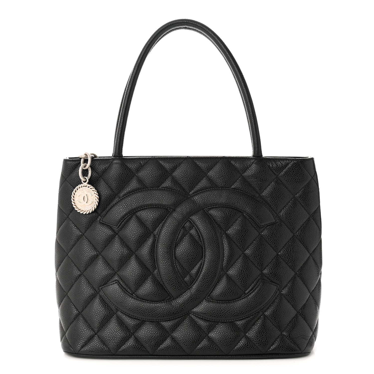 Chanel Caviar Quilted Medallion Tote Black 1 of 10