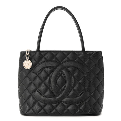 Chanel Caviar Quilted Medallion Tote Black 1 of 10