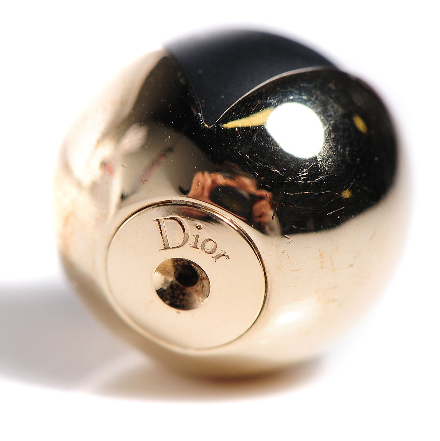Christian Dior Rubber Lacquer Mise En Dior Tribal Earrings Matte Gold Black 5 of 8