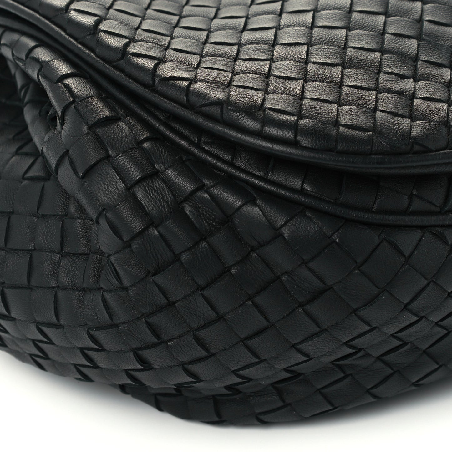 Nappa Intrecciato Message Bag Black
