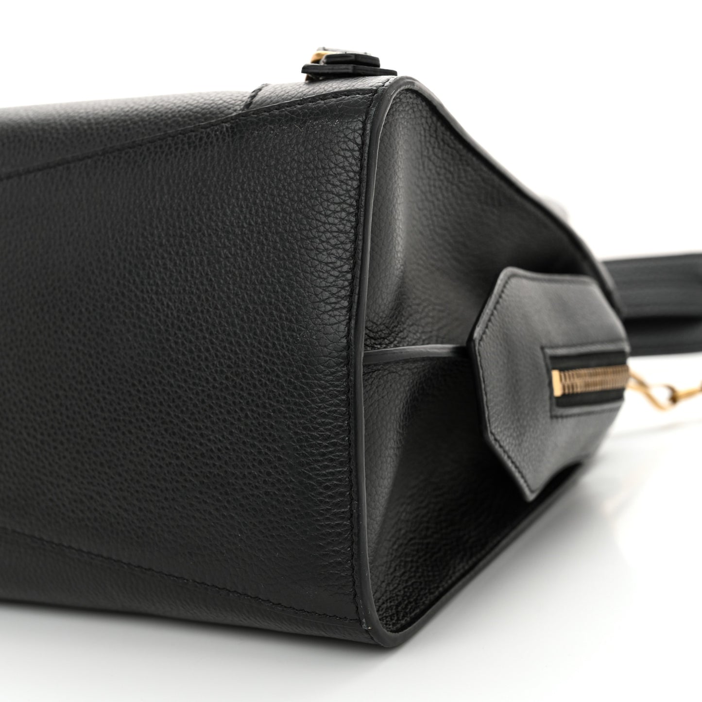 Grained Calfskin Neo Classic Gold Hardware S City Black