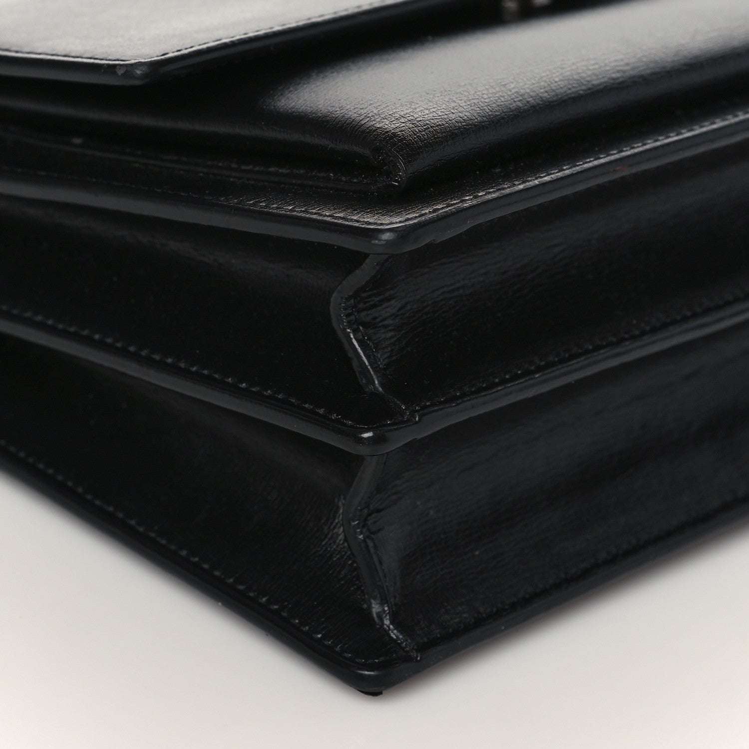 Saint Laurent Calfskin Medium Monogram Sunset Black 9 of 9