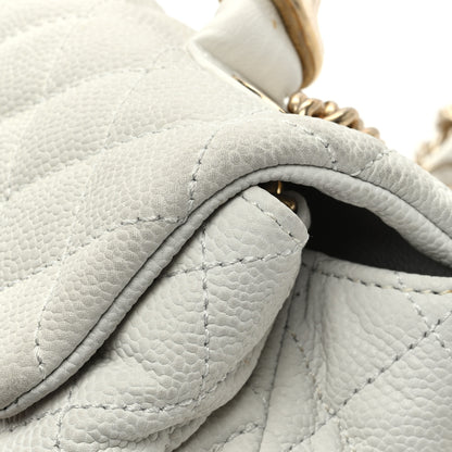 Chanel Iridescent Caviar Quilted Medium Globe Trotter Flap White 12 of 14