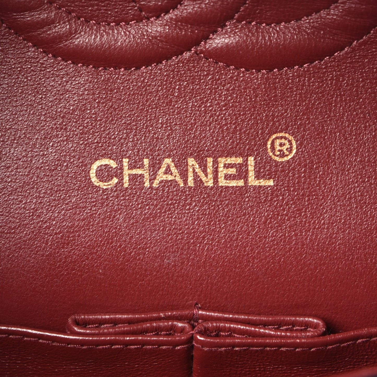 Lambskin Quilted Medium Double Flap Navy