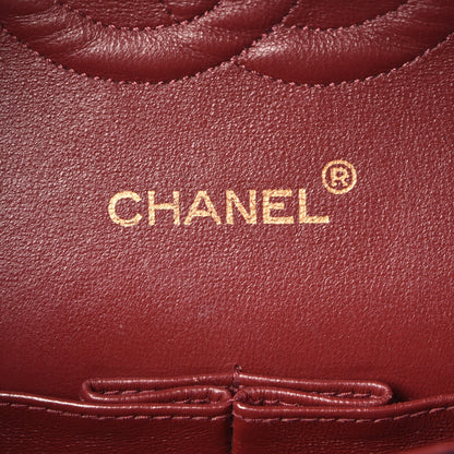 Chanel Lambskin Quilted Medium Double Flap Navy 7 of 9