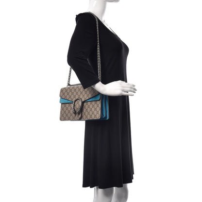 Gucci GG Supreme Monogram Small Dionysus Shoulder Bag Bright Turquoise 2 of 11
