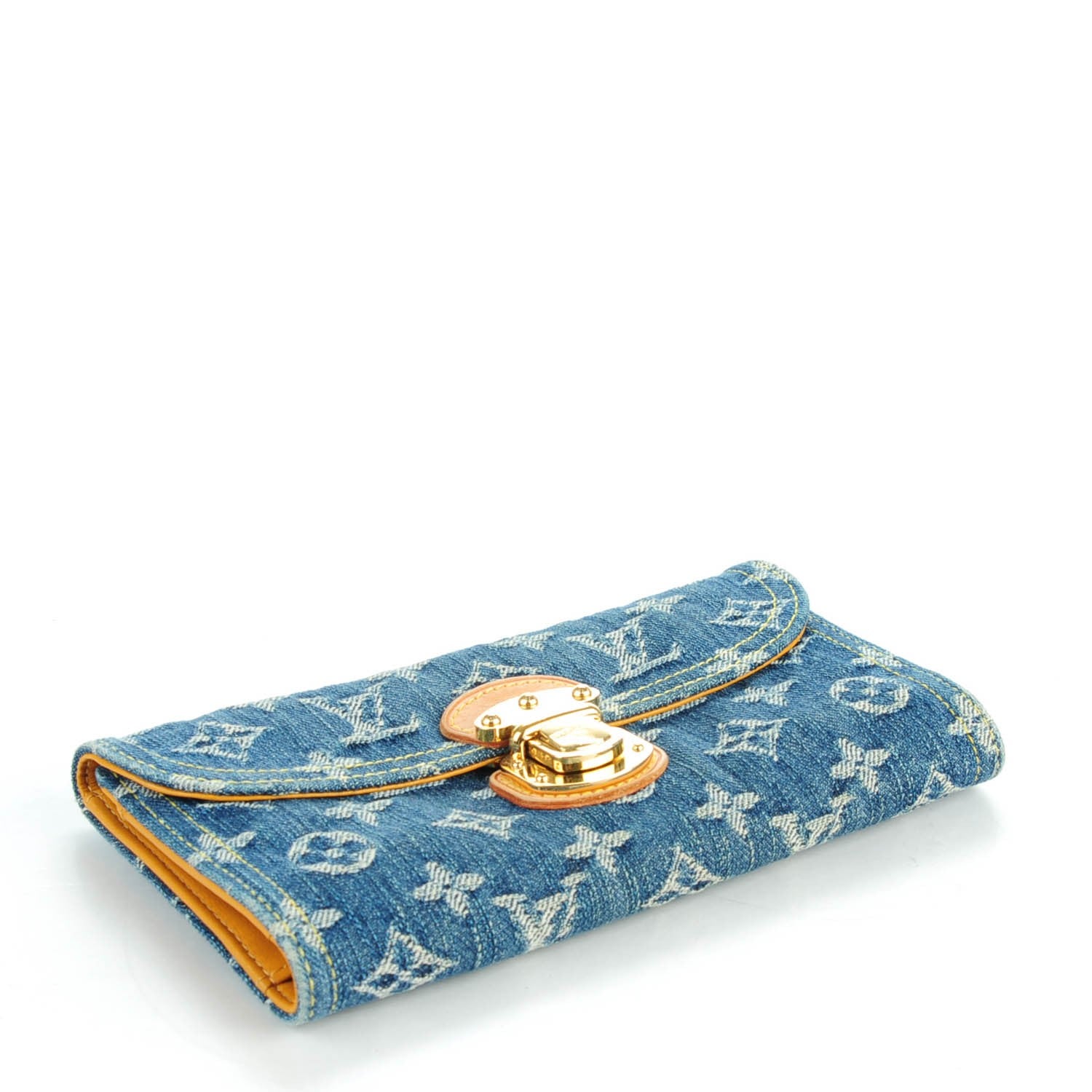 Louis Vuitton Denim Amelia Wallet Blue 4 of 7