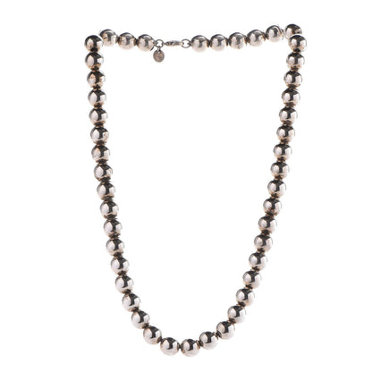 Tiffany Sterling Silver 10mm HardWear Ball Necklace 3 of 6