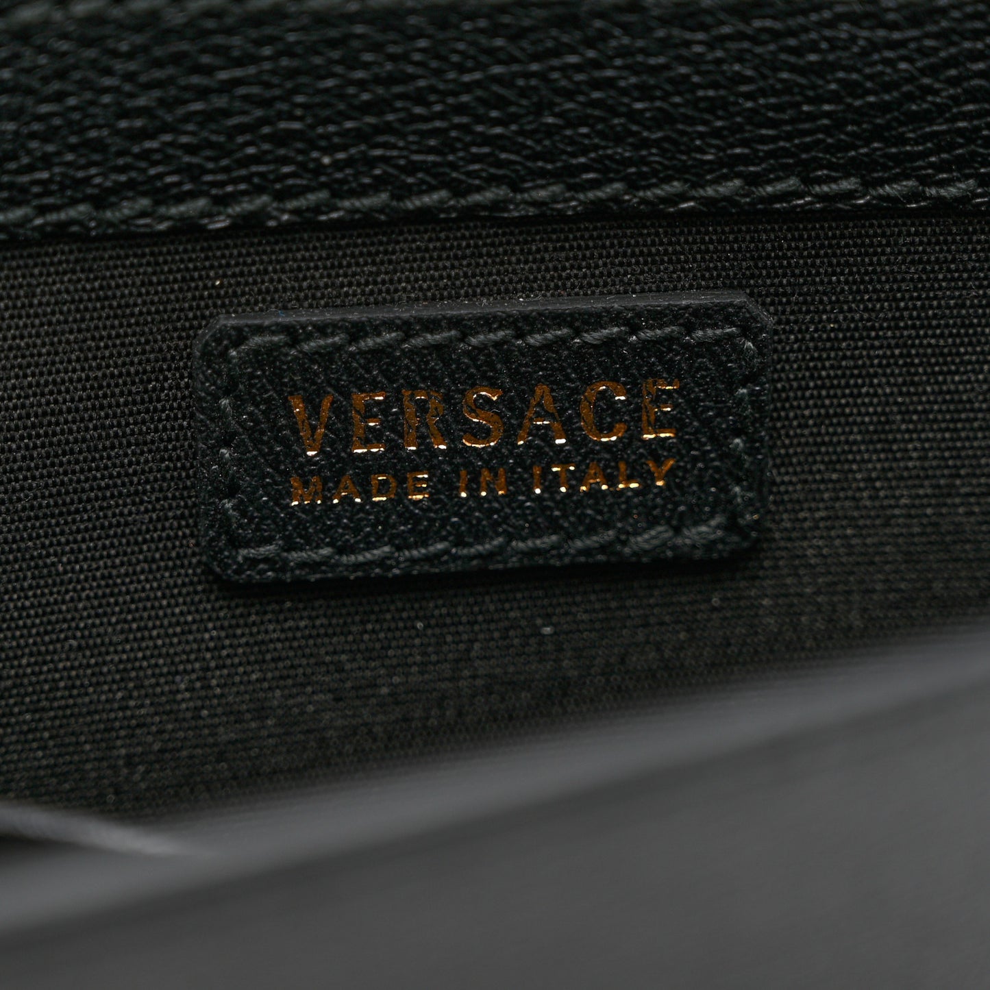 Calfskin Medusa Continental Wallet Black