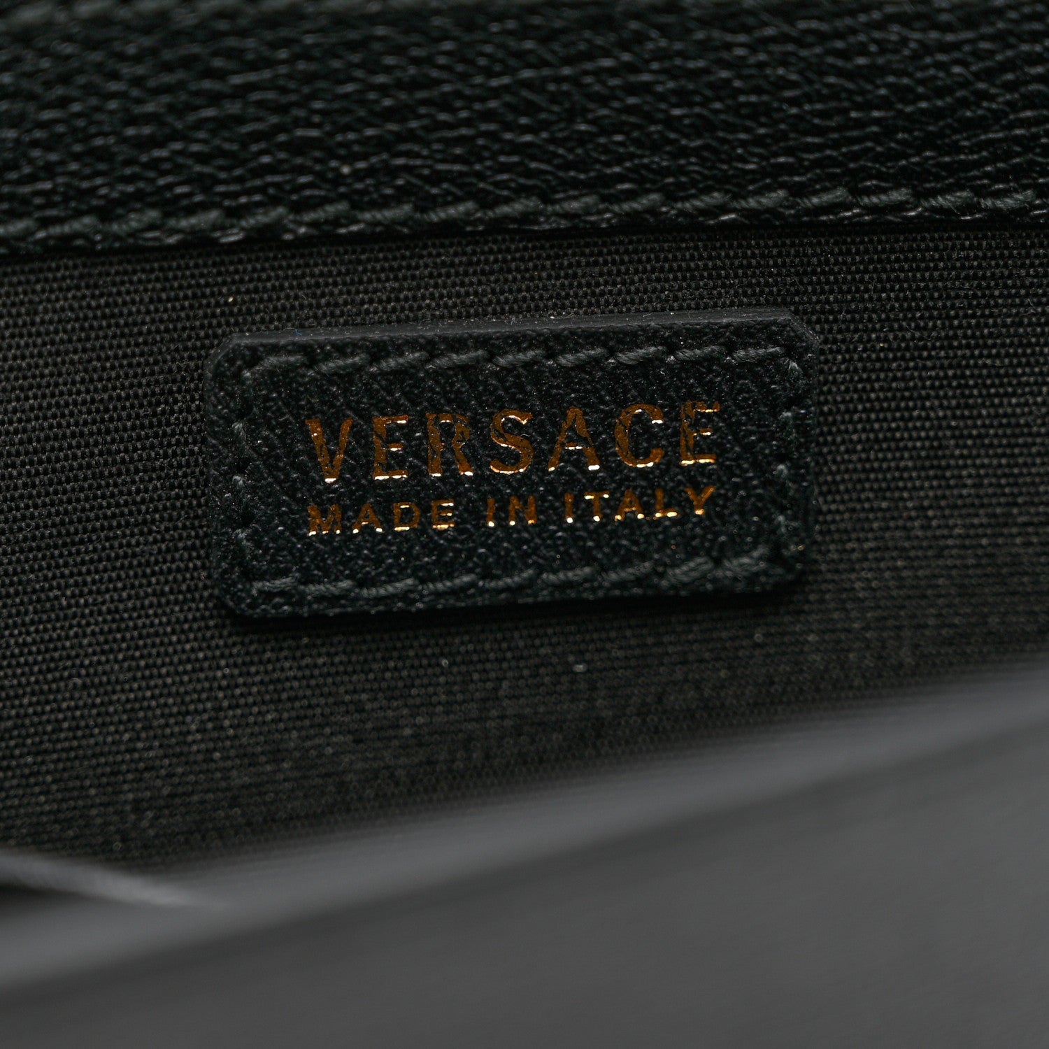 Versace Calfskin Medusa Continental Wallet Black 6 of 6