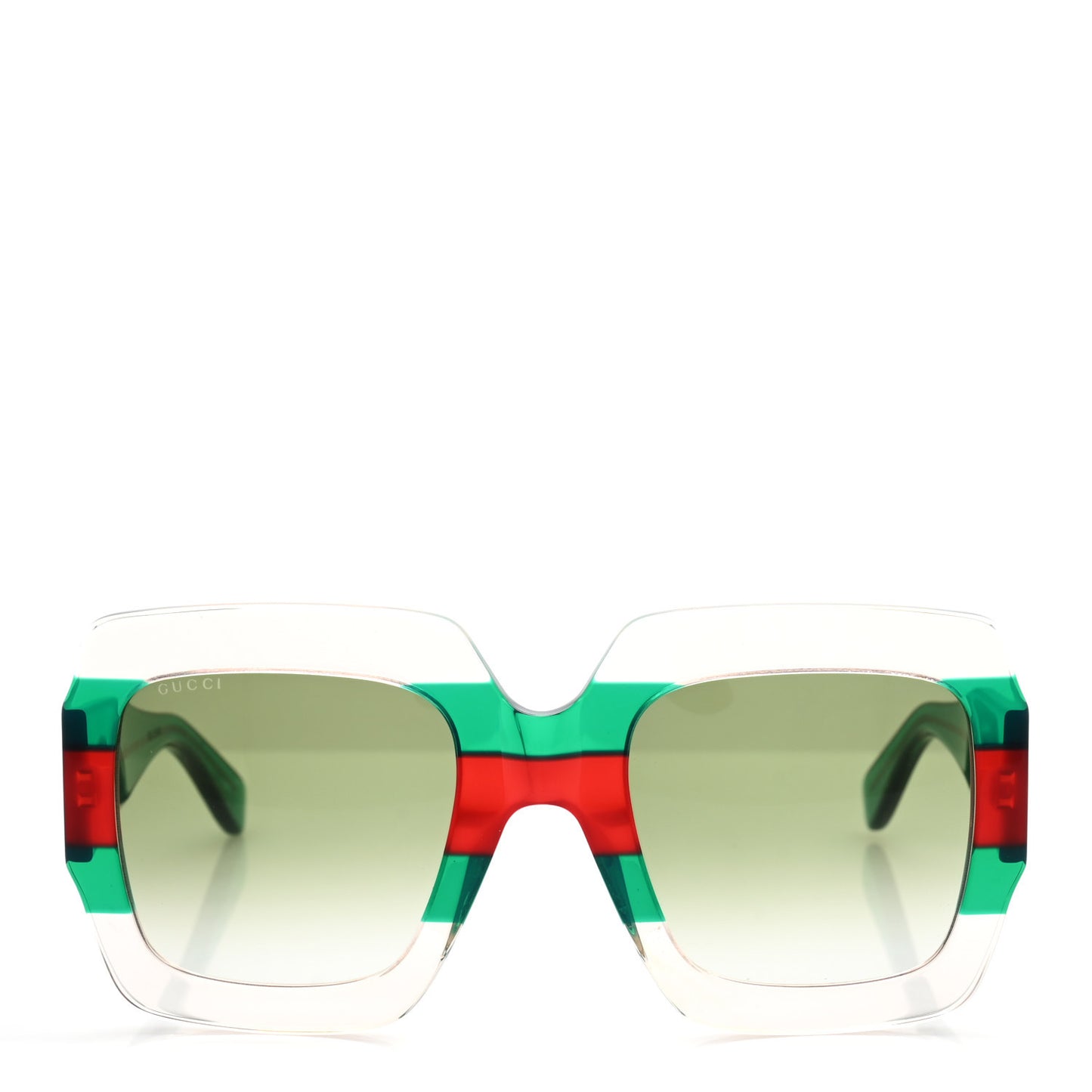 Acetate Square Web Frame GG0178S Sunglasses Green Red