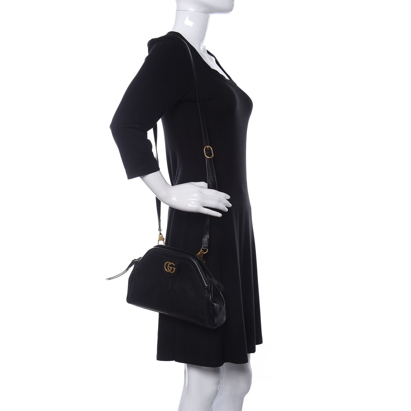 Calfskin Small Re(Belle) Crossbody Bag Black