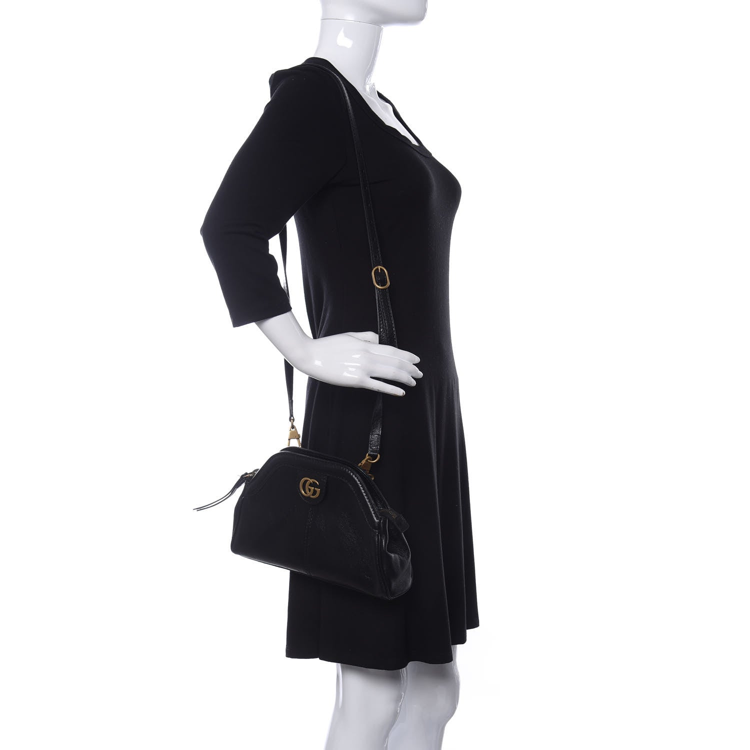 Gucci Calfskin Small Re(Belle) Crossbody Bag Black 2 of 10