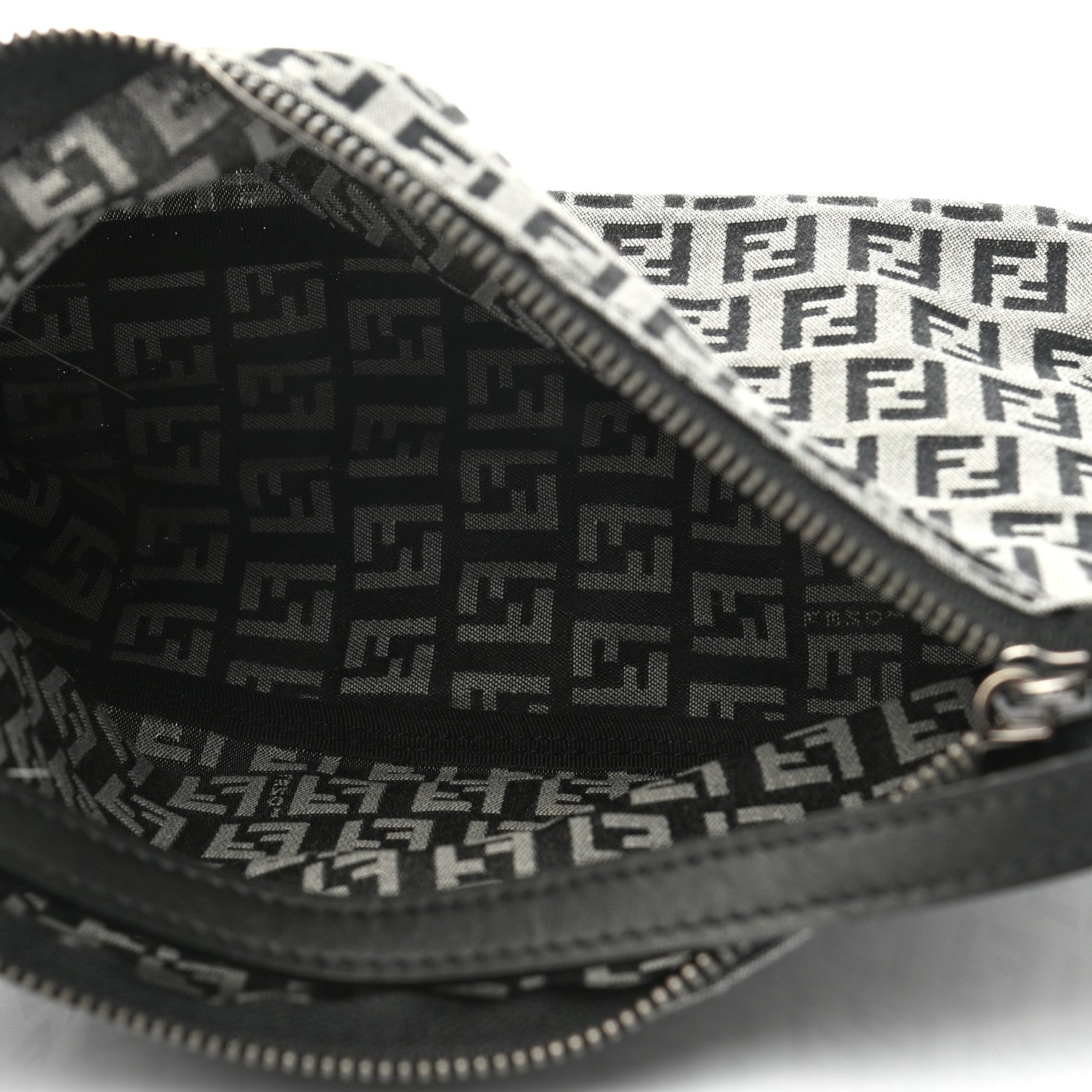 Fendi Zucchino Mini Pochette Black 5 of 7