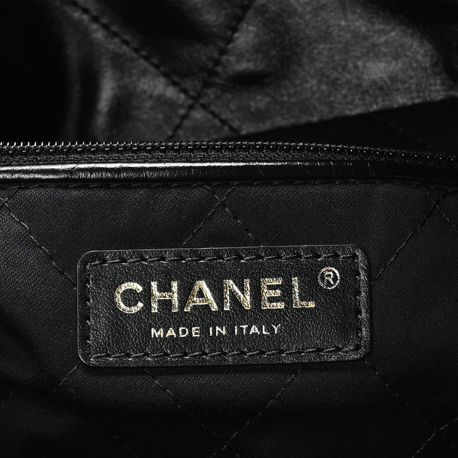 Chanel Shiny Calfskin Quilted Chanel 22 Black 7 of 12