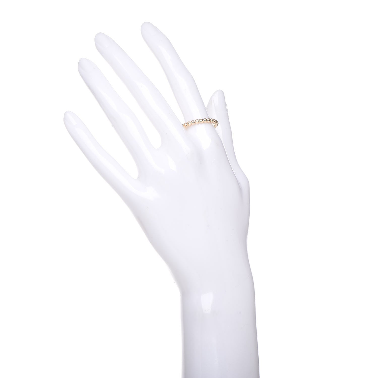 Van Cleef & Arpels 18K Yellow Gold Medium Perlee Ring 59 8.75 2 of 5