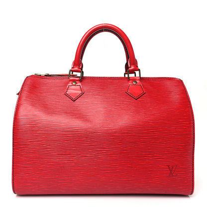 Louis Vuitton Epi Speedy 30 Castillan Red 1 of 10