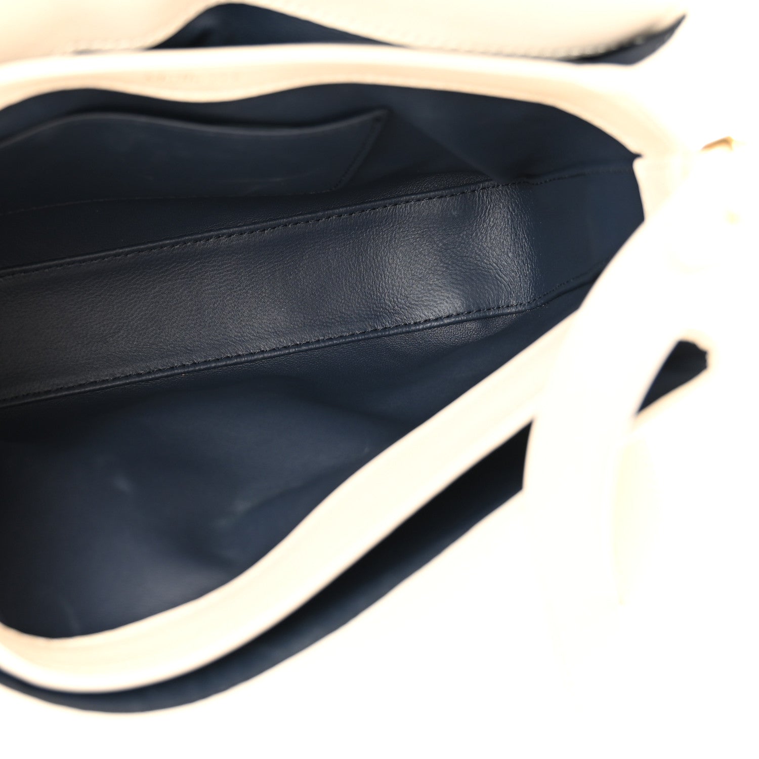 Mulberry High Gloss Calfskin Lana Top Handle Eggshell 5 of 13