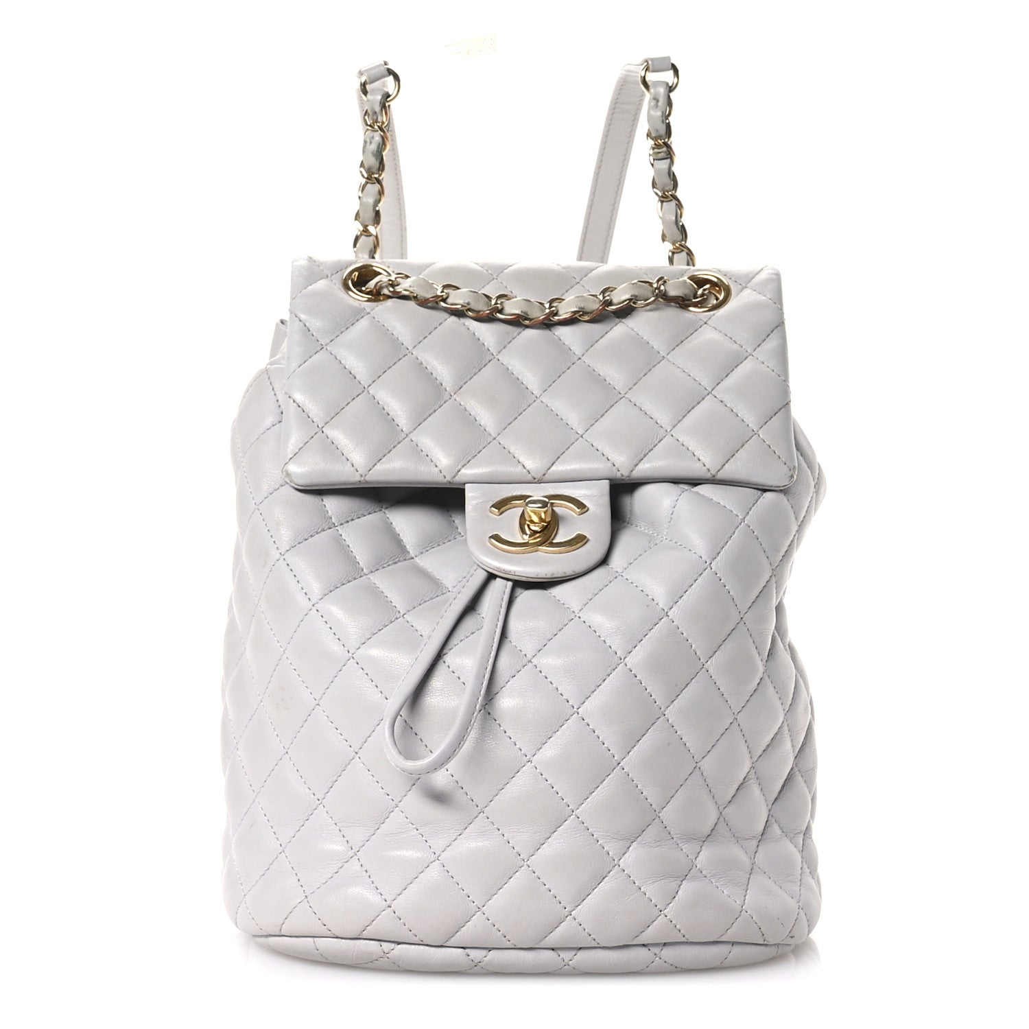Chanel Calfskin Quilted Small Urban Spirit Backpack Grey 1 of 14