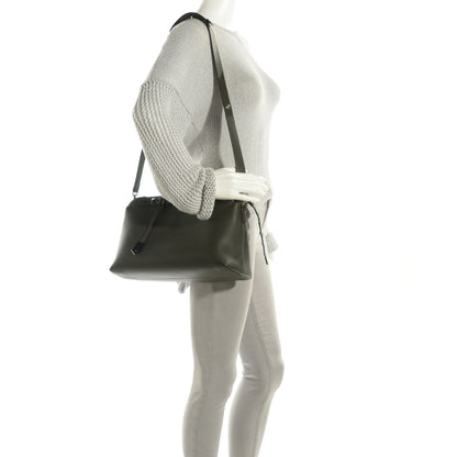 Fendi Vitello Dolce Croc Tail Large By The Way Boston Bag Verde Prato Black 4 of 9