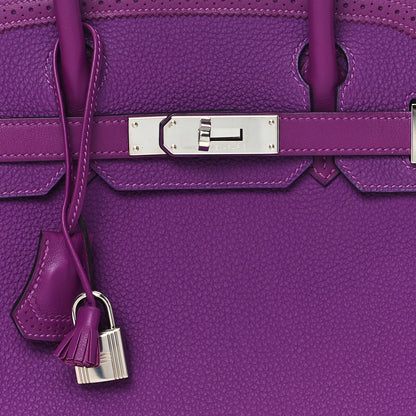 Hermes Togo Swift Ghillies Birkin 30 Anemone 8 of 12