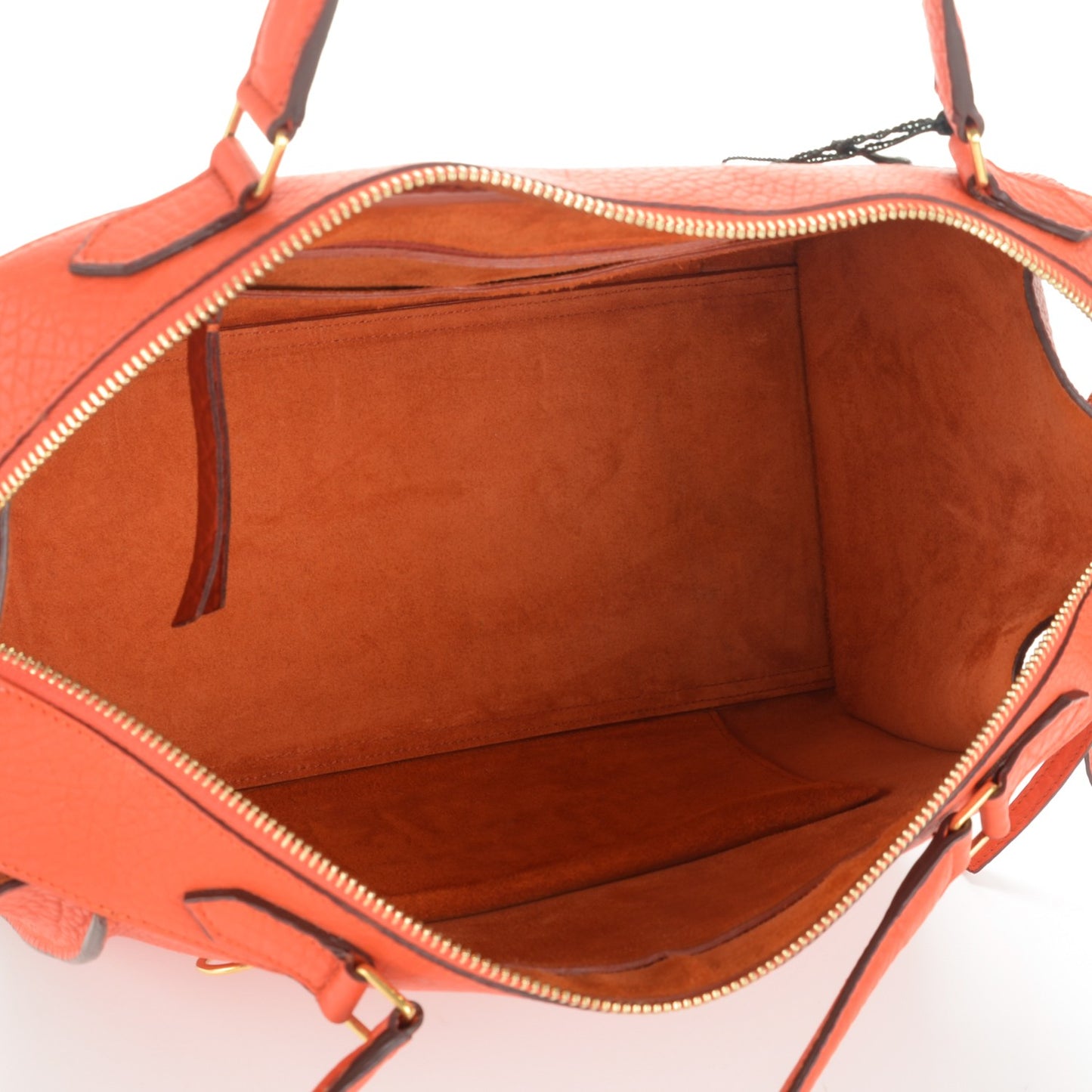 Bullhide Calfskin Small Ring Handbag Burnt Orange